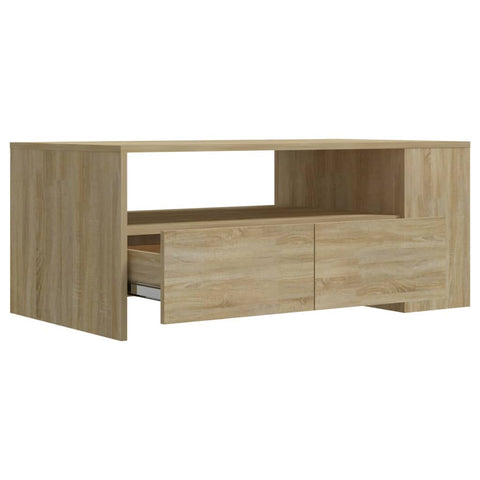 vidaXL Couchtisch Sonoma-Eiche 102x55x42 cm Holzwerkstoff