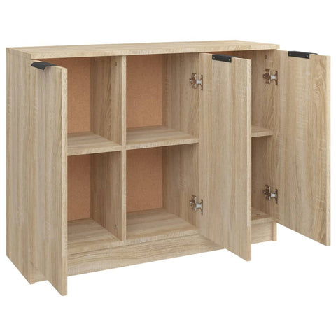 vidaXL Sideboard Sonoma-Eiche 90,5x30x70 cm Holzwerkstoff