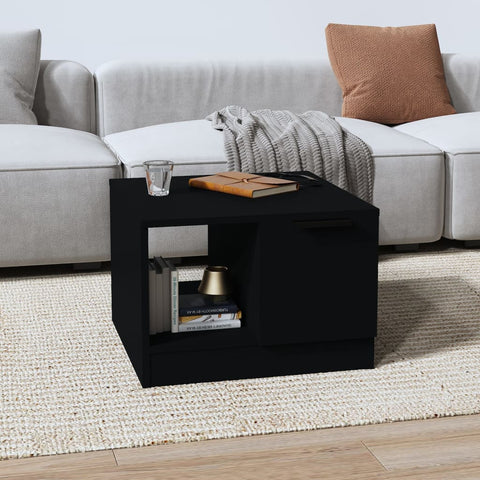 vidaXL Couchtisch Schwarz 50x50x36 cm Holzwerkstoff