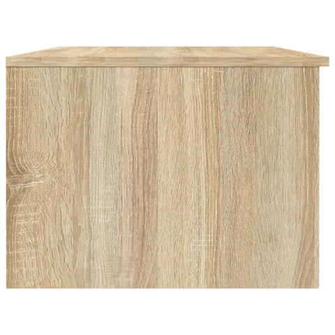 vidaXL Couchtisch Weiß und Sonoma-Eiche 102x50x36 cm Holzwerkstoff