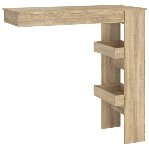 vidaXL Wand-Bartisch Sonoma-Eiche 102x45x103,5 cm Holzwerkstoff