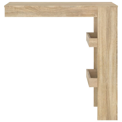 vidaXL Wand-Bartisch Sonoma-Eiche 102x45x103,5 cm Holzwerkstoff