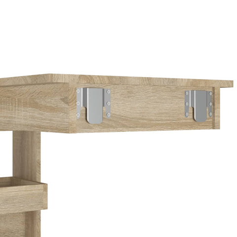 vidaXL Wand-Bartisch Sonoma-Eiche 102x45x103,5 cm Holzwerkstoff