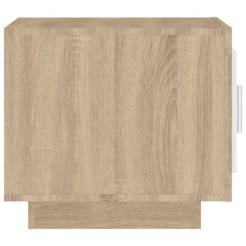 vidaXL Couchtisch Weiß und Sonoma-Eiche 51x50x45 cm Holzwerkstoff