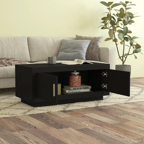 vidaXL Couchtisch Schwarz 102x50x45 cm Holzwerkstoff