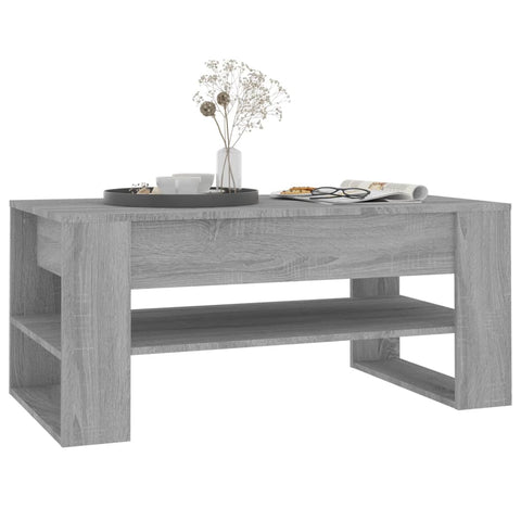 vidaXL Couchtisch Grau Sonoma 102x55x45 cm Holzwerkstoff