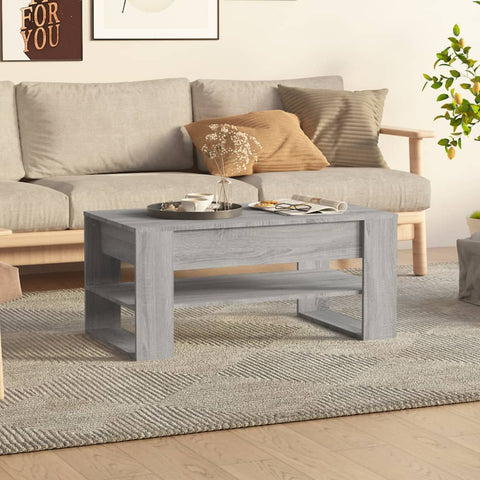 vidaXL Couchtisch Grau Sonoma 102x55x45 cm Holzwerkstoff