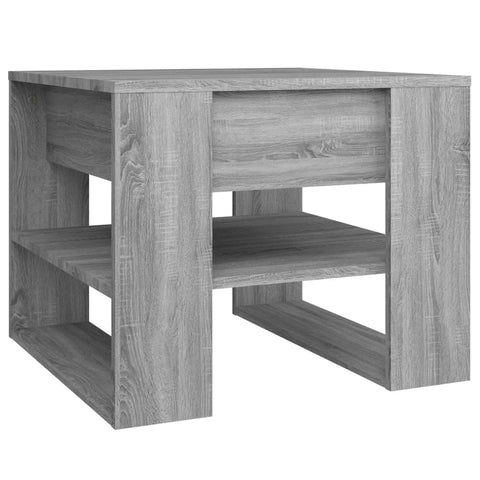 vidaXL Couchtisch Grau Sonoma 55,5x55x45 cm Holzwerkstoff