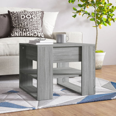 vidaXL Couchtisch Grau Sonoma 55,5x55x45 cm Holzwerkstoff