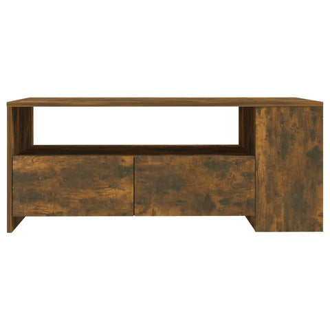 vidaXL Couchtisch Räuchereiche 102x55x42 cm Holzwerkstoff