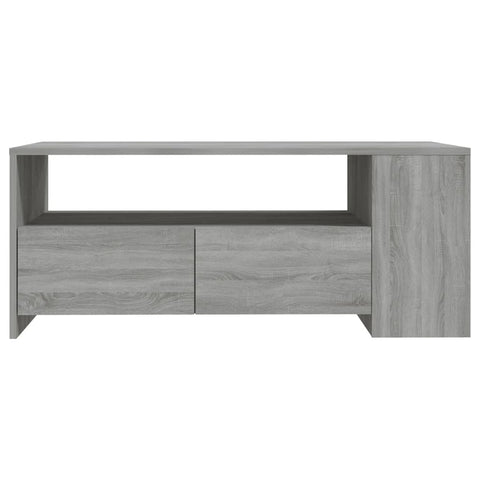 vidaXL Couchtisch Grau Sonoma 102x55x42 cm Holzwerkstoff