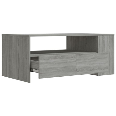 vidaXL Couchtisch Grau Sonoma 102x55x42 cm Holzwerkstoff