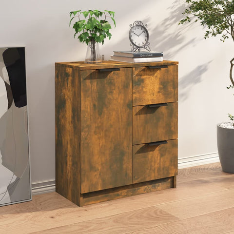 vidaXL Sideboard Räuchereiche 60x30x70 cm Holzwerkstoff