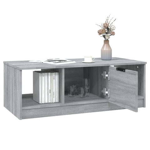 vidaXL Couchtisch Grau Sonoma 102x50x36 cm Holzwerkstoff