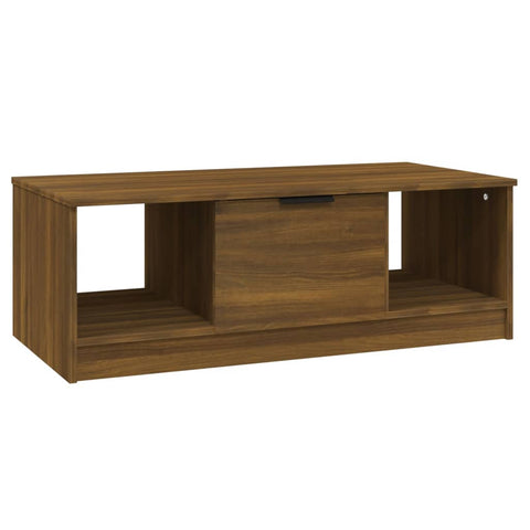 vidaXL Couchtisch Braun Eichen-Optik 102x50x36 cm Holzwerkstoff