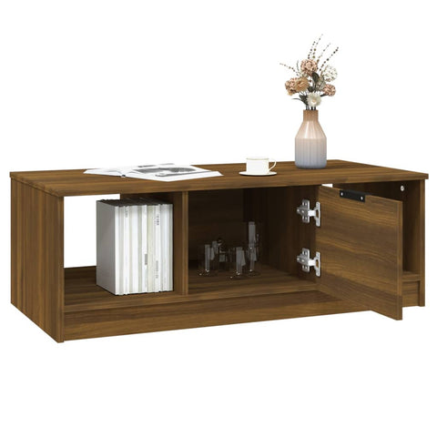 vidaXL Couchtisch Braun Eichen-Optik 102x50x36 cm Holzwerkstoff