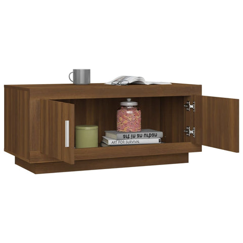 vidaXL Couchtisch Braun Eichen-Optik 102x50x45 cm Holzwerkstoff