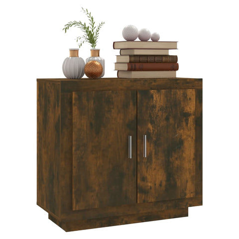 vidaXL Sideboard Räuchereiche 80x40x75 cm Holzwerkstoff