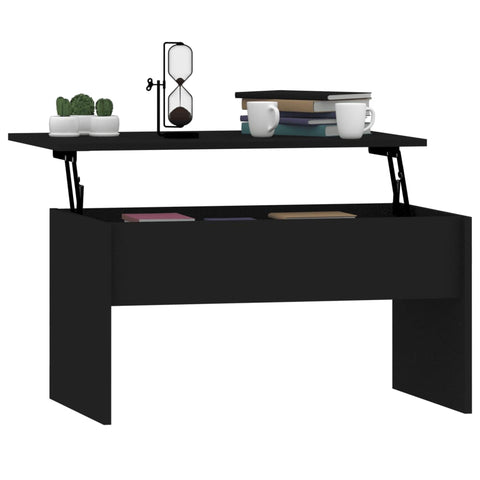 vidaXL Couchtisch Schwarz 80x50,5x41,5 cm Holzwerkstoff