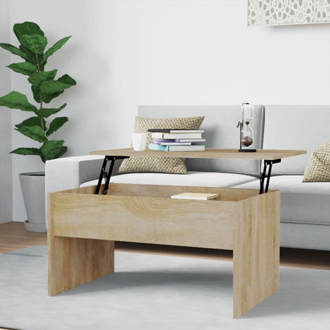 vidaXL Couchtisch Sonoma-Eiche 80x50,5x41,5 cm Holzwerkstoff