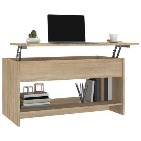 vidaXL Couchtisch Sonoma-Eiche 102x50x52,5 cm Holzwerkstoff