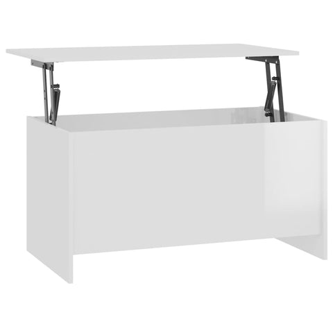 vidaXL Couchtisch Hochglanz-Weiß 102x55,5x52,5 cm Holzwerkstoff