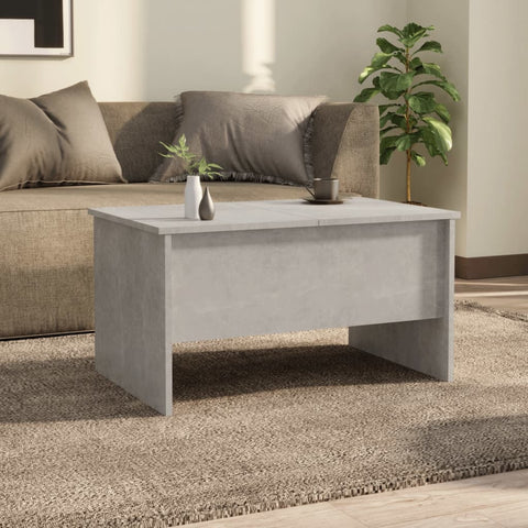 vidaXL Couchtisch Betongrau 80x50x42,5 cm Holzwerkstoff