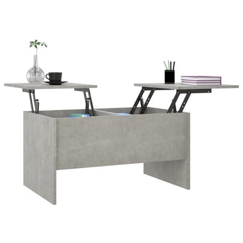 vidaXL Couchtisch Betongrau 80x50x42,5 cm Holzwerkstoff