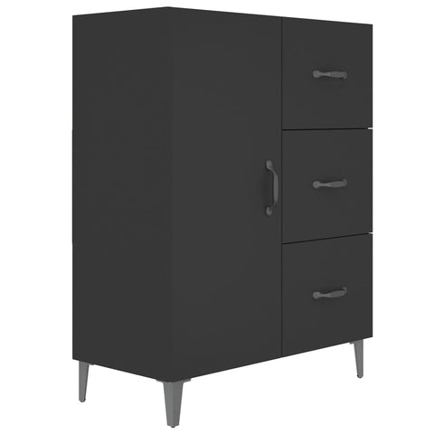 vidaXL Sideboard Schwarz 69,5x34x90 cm Holzwerkstoff