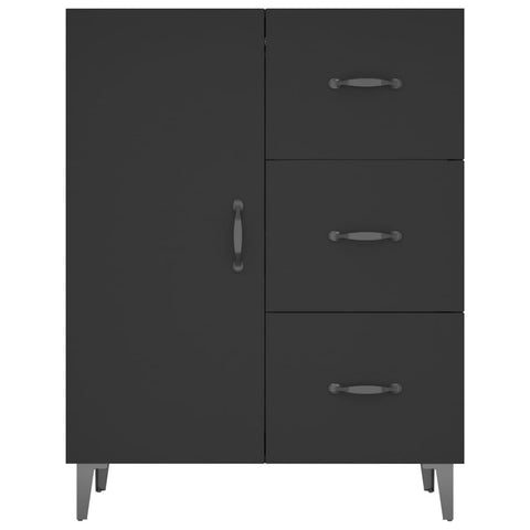 vidaXL Sideboard Schwarz 69,5x34x90 cm Holzwerkstoff