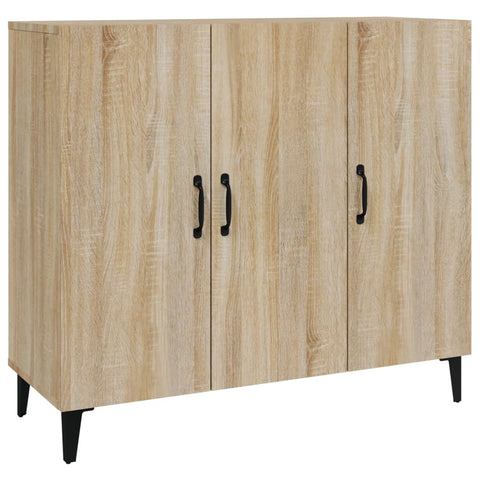 vidaXL Sideboard Sonoma-Eiche 90x34x80 cm Holzwerkstoff