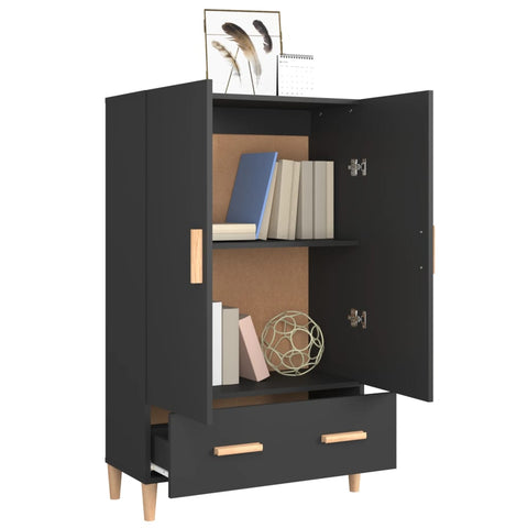 vidaXL Highboard Schwarz 70x31x115 cm Holzwerkstoff