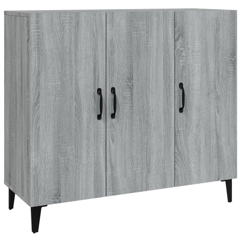 vidaXL Sideboard Grau Sonoma 90x34x80 cm Holzwerkstoff