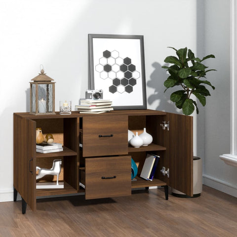 vidaXL Sideboard Braun Eichen-Optik 100x36x60 cm Holzwerkstoff