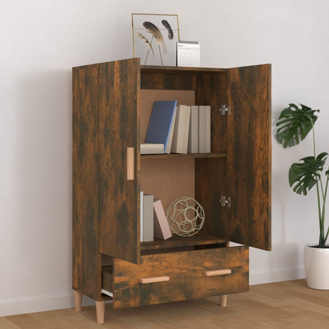 vidaXL Highboard Räuchereiche 70x31x115 cm Holzwerkstoff