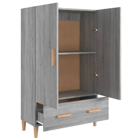 vidaXL Highboard Grau Sonoma 70x31x115 cm Holzwerkstoff