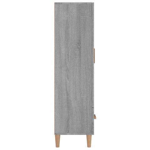 vidaXL Highboard Grau Sonoma 70x31x115 cm Holzwerkstoff