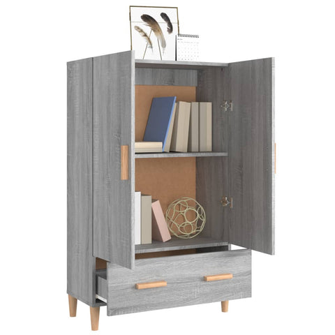 vidaXL Highboard Grau Sonoma 70x31x115 cm Holzwerkstoff