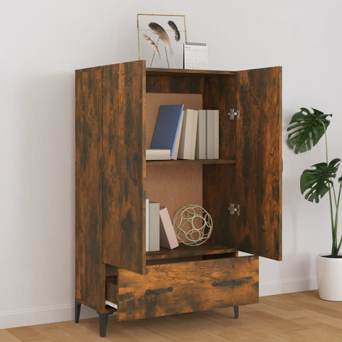 vidaXL Highboard Räuchereiche 70x31x115 cm Holzwerkstoff