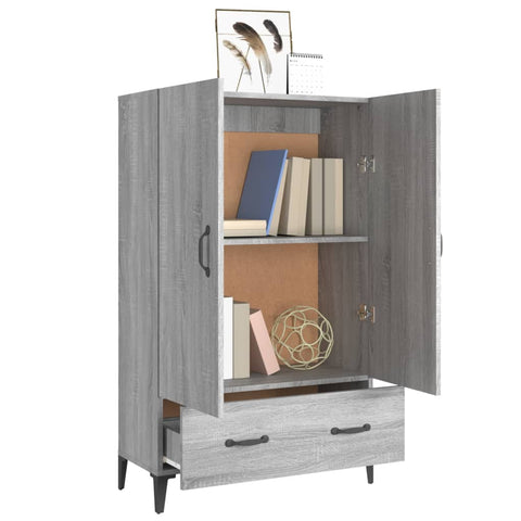 vidaXL Highboard Grau Sonoma 70x31x115 cm Holzwerkstoff