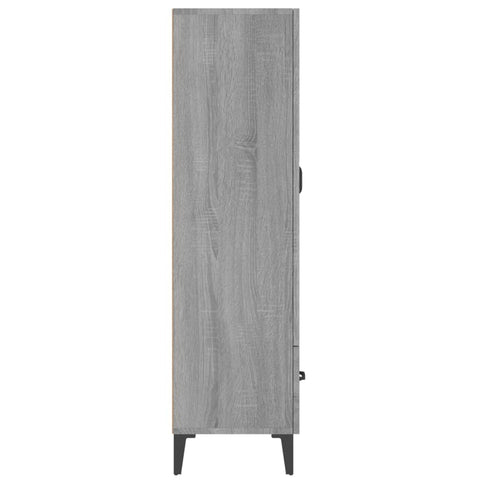 vidaXL Highboard Grau Sonoma 70x31x115 cm Holzwerkstoff