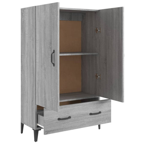 vidaXL Highboard Grau Sonoma 70x31x115 cm Holzwerkstoff