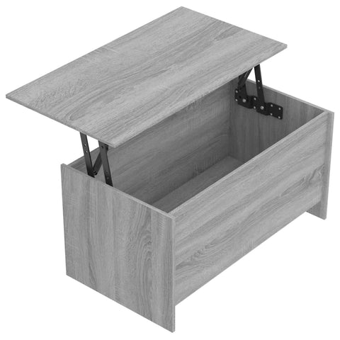 vidaXL Couchtisch Grau Sonoma 102x55,5x52,5 cm Holzwerkstoff