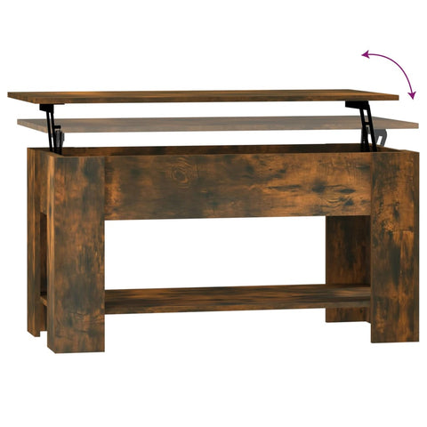 vidaXL Couchtisch Räuchereiche 101x49x52 cm Holzwerkstoff