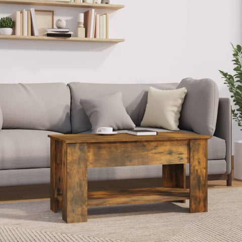 vidaXL Couchtisch Räuchereiche 101x49x52 cm Holzwerkstoff