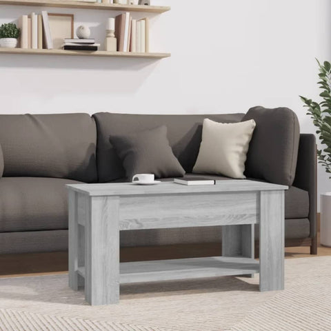 vidaXL Couchtisch Grau Sonoma 101x49x52 cm Holzwerkstoff