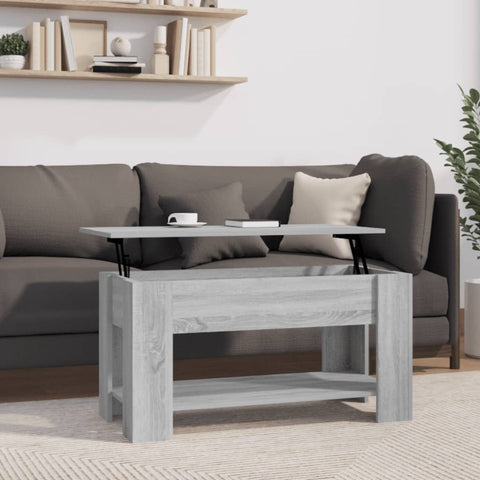 vidaXL Couchtisch Grau Sonoma 101x49x52 cm Holzwerkstoff