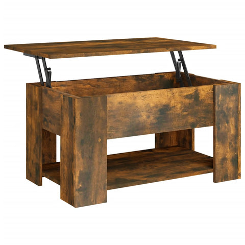 vidaXL Couchtisch Räuchereiche 79x49x41 cm Holzwerkstoff