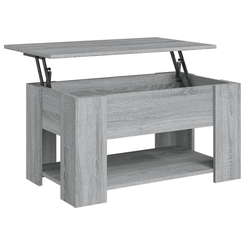 vidaXL Couchtisch Grau Sonoma 79x49x41 cm Holzwerkstoff