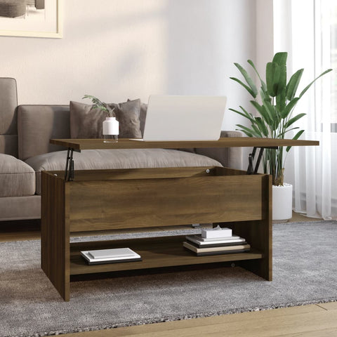 vidaXL Couchtisch Braun Eichen-Optik 80x50x40 cm Holzwerkstoff